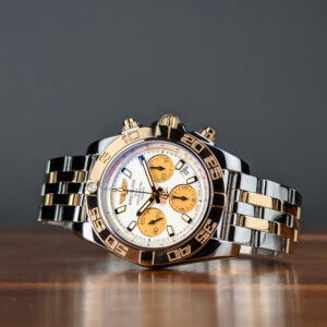 Breitling Chronomat 41 CB014012:G713 Gold Dial [159 013] Front