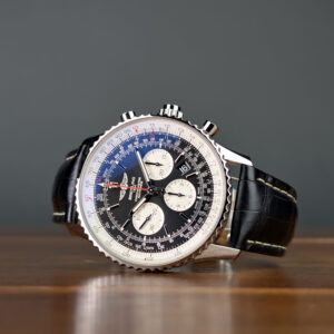 Breitling Navitimer Rattrapante AB031021:BF77:761P:A20D.1 Black Dial Crocodile Strap [147 634] Front
